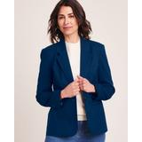 Blair Women's Lined Blazer - Blue - 14 - Misses