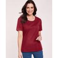 Blair Women's Short-Sleeve Stretch Tee - Red - L - Misses