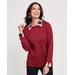 Blair Women's Layered Look Sweatshirt - Red - S - Misses