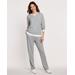 Blair Women's Cozy Knit Tunic Set - Grey - XL - Womens