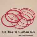 Joint rouge I-Ring 25-33mm joint en plastique adapté au boîtier de montre Tissot couvercle