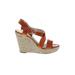MICHAEL Michael Kors Wedges: Tan Print Shoes - Women's Size 10 - Open Toe