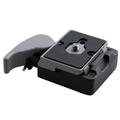 323 Quick Release Clamp Adapter + Quick Release Plate Compatible for Manfrotto 200PL-14 Compat Plate