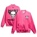 Men's Chalk Line Pink Bret Hart The Foundation Satin Full-Snap Jacket