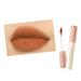 Biplut 2.4g Lip Lacquer Waterproof Velvet Matte Long Lasting Non Stick Easily Colored Lip Gloss for Girl (Color 1)