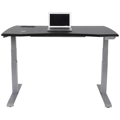 WorkPro 60inW Electric Height-Adjustable Standing Desk with Wireless Charging, Black