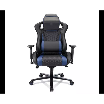 RS Gaming Davanti Faux Leather High-Back Gaming Chair, Black/Blue