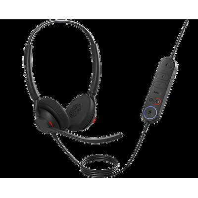 Jabra Engage 40 InLine Wired Stereo Headset USB-A UC with Control Unit