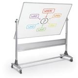 MooreCo Platinum Reversible Free Standing Mobile Whiteboard, 79.5" x 79.75" Metal in Gray/White | 79.5 H in | Wayfair 669RG-DM