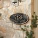 Beaded Oval One Line Wall Address Sign - Black with Gold - Ballard Designs - Ballard Designs