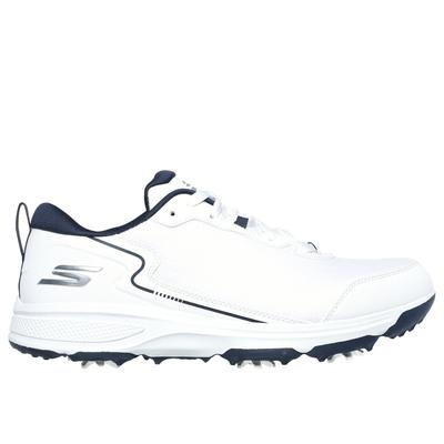 Skechers Men's Relaxed Fit: GO GOLF Torque - Sport 2 Shoes | Size 9.5 Extra Wide | White/Navy | Textile/Synthetic