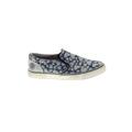 Sneakers: Slip-on Platform Casual Blue Print Shoes - Kids Girl's Size 5