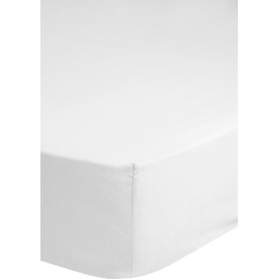 Spannbettlaken GOOD MORNING "Jersey Spannbettlaken", weiß, B:90-100cm L:200cm, Jersey, Obermaterial: 100% Baumwolle, Laken, 100% Baumwolle, Jersey, Rundumgummi, bis 25 cm höhe, 90/100x200, Weiß Image