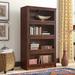 World Menagerie Didier Barrister Bookcase Wood in Yellow/Brown | 58 H x 32.5 W x 13 D in | Wayfair WLDM8175 40131225