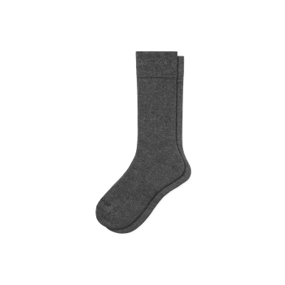 Men's Dress Calf Sock - Dark Charcoal - Extra Large - Bombas