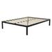 Latitude Run® 14" Metal Platform Bed Frame, Heavy-Duty, Wooden Slats Metal in Black | 14 H x 75 D in | Wayfair BFBA958D53F8413F977B1C8C8900E8C2