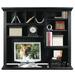 World Menagerie Didier 39" H x 47" W Desk Hutch Wood in Black | 39 H x 47 W x 14.75 D in | Wayfair WLDM8127 40129598