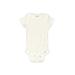 Gerber Short Sleeve Onesie: White Solid Bottoms - Size 0-3 Month