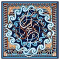 POBING-Foulard hijab pour femme grand châle carré bandana de luxe 130cm