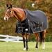 SmartPak Deluxe SportTech Turnout Blanket - 72 - Medium (220g) - Black w/ Grey Trim & White Piping - Smartpak