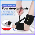 Attelle de pied réglable pour pieds tombants orthèse AFO unisexe convient pour les droite les