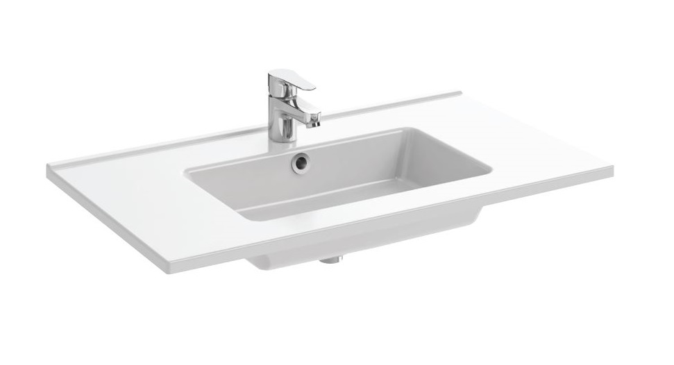 Plan vasque blanc 81 x 46,5 cm 1 cuve OLA JACOB DELAFON EXTA112-00