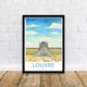 The Louvre Paris Poster Home Décor The Louvre Paris Wall Art Louvre Paris Home Decor Poster The Louvre Paris Travel Wall Decor Paris Poster