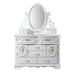 Acme Flora MIRROR W/JEWLERY White Finish - White Finish