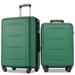 2 Piece Complete Luggage Set Hard Shell ABS Lightweight Suitcase & Adjustable Telescoping Handle, TSA Lock Trunk Sets