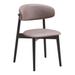 ACME Lanae Curved Back Side Chairs in Gray and Black (Set of 2)