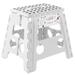 13" Folding Step Stool with Handle in White by Casafield - 13-Inch