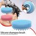 Cuhas Upgrade 2 In 1 Bath And Shampoo Brush Silicone Body For Use In Shower Exfoliating Body Brush Premium Silicone Loofah Scalp Brush