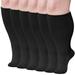 Compression Socks for Women LOFIR 3 Pairs Medical Compression Socks Circulation 20-30 mmHg Light Knee High Stockings for Men and Women - Best Support for Running Nursing Black 5XL