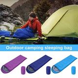 Opolski Lightweight Sleeping Bag Envelope Machine Washable Winter Sleeping Bag Hiking Backpacking Outdoor Camping Sleeping Bag 2 Purple