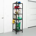 Honey-Can-Do Adjustable 5-Tier Garage Storage Steel Shelving Unit Black Holds up to 75 lb per Shelf