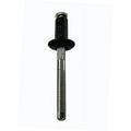 Style Blind Rivet With Steel Mandrel Dome Head Black Finish 1/4 Diameter X .032-.140 Grip Range (Pack Of 10)