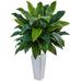 Nearly Natural Cordyline Artificial Plant in White Tower Planter