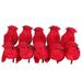 10Pcs Red Cardinals Artificial Red Cardinal Birds with Clip for Christmas Decorations Arts and Crafts