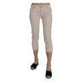 Dondup , Beige Low-Rise Skinny Cropped Pants ,Beige female, Sizes: W29