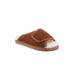 Wide Width Women's Apma WomenS Slide Wrap Wide Slippers by LAMO in Chestnut (Size 10 W)