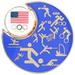 Team USA Pictogram Spinner Lapel Pin