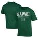 Men's Champion Green Hawaii Rainbow Warriors Icon Logo Basketball Jersey T-Shirt