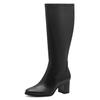 Stiefel MARCO TOZZI, Damen, Gr. 39, Normalschaft, schwarz, Lederimitat, unifarben, klassisch, Schuhe, klassischer Stiefel in Karreeform als Allrounder