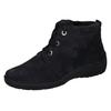 Winterboots WALDLÄUFER "HESNA", Damen, Gr. 7,5 (41), blau (nachtblau), Veloursleder, unifarben, sportlich, Schuhe, Stiefelette, Schnürboots in Komfortweite H = sehr weit