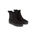 Winterboots TOMMY HILFIGER "ESSENTIAL CHELSEA WARMBOOTIE" Gr. 38, schwarz Damen Schuhe Plateaustiefeletten