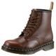 Schnürboots DR. MARTENS "Vegan 1460 Norfolk" Gr. 39, braun Damen Schuhe Stiefeletten mit Blockabsatz