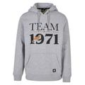 Hoodie STARTER BLACK LABEL "Herren Starter team 1971 Hoody" Gr. XL, grau (heathergrey) Herren Sweatshirts