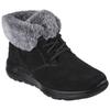 Winterboots SKECHERS "ON-THE-GO JOY - PLUSH DREAMS", Damen, Gr. 35, schwarz (schwarz, grau), Leder, casual, Schuhe, Winterschuh in bequemer Form