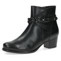 Stiefelette CAPRICE Gr. 38,5, schwarz Damen Schuhe Reißverschlussstiefeletten
