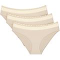 Tai-Slip TRIUMPH "Feel of Modal Tai 3P" Gr. L, 3 St., beige (creamy dream) Damen Unterhosen Triumph